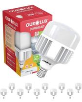 20 Lâmpadas de LED Alta Potência T 80w Bivolt Base E40 Cor da Luz 6500k Branco Frio Ourolux