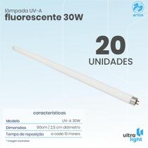 20 Lâmpadas Fluorescente 30w Uv-A