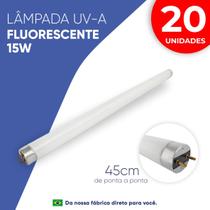 20 Lâmpadas Fluorescente UV-A 15w