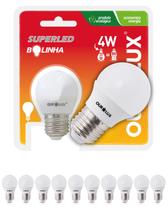 20 Lâmpadas LED S30 Bolinha G45 4W Bivolt Cor da Luz 6500K Branco Frio Ourolux