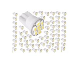 20 Lâmpadas Pingao T10-8 Leds Pingo Luz W5W 1026 Automotiva