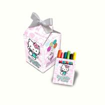 20 Lembrancinha Caixinha Massinha Personalizada Hello Kitty