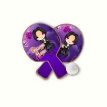 20 Lembrancinha Raquete PingPong Personalizada Wandinha