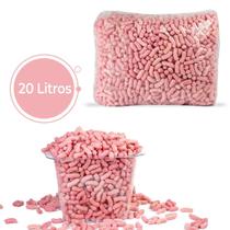 20 Litros Flocos De Proteção Enchimento Biodegradável Rosa