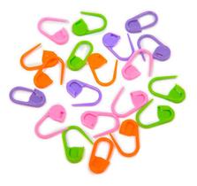 20 Marcadores Plástico De Ponto Cadeado Tricô Crochê Cores.