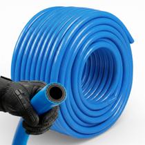 20 Metros Mangueira Lava Auto Jato Resistente 1000psi 1/2 Polegadas Azul