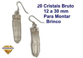 20 Mini Cristais Naturais para Montagem de Brinco - 15 a 30 mm - Atacado 20 Mini Cristais Naturais para Montagem de Brinco - 15 a 30 mm - Atacado