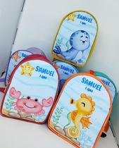 20 mochilinhas lembrancinha de aniversário Tema Fundo do Mar