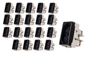 20 Módulos Tomada 2P+T 10A Ebony Clean Margirius 16817