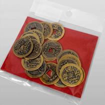 20 Moedas Feng Shui 2,5cm Prosperidade Riqueza Amuleto 20 Moedas Feng Shui 2,5cm Prosperidade Riqueza Amuleto