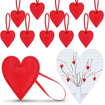 20 Ornamentos de Coração de Feltro Vermelho Boao - Pacote com 20 Unidades 20 Ornamentos de Coração de Feltro Vermelho Boao - Pacote com 20 Unidades