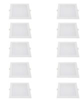 20 Ourolux Painel LED Quadrada 18W 2700K Embutir