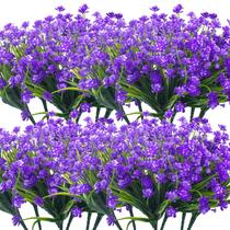 20 pacotes de flores artificiais Grunyia Daffodil ao ar livre (laranja)