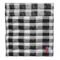 20 Panos De Chão Saco Alvejado Xadrez Preto Limpeza Geral