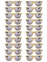 20 Pares de Anteojos de Sol Retro QYVEWY Dorados para Adultos (Años 70 y 90)