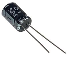 20 PÇS CAPACITOR ELETROLITICO 330X25V - 330 UF X 25V - 105º