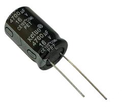 20 pçs - capacitor eletrolitico 4700x16v - 4700 uf x 16v 20 pçs - capacitor eletrolitico 4700x16v - 4700 uf x 16v