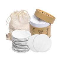 20 Pcs De Almofadas Removedoras De Maquiagem De Algodão Reutilizáveis E Laváveis Com Bolsa De 20 Pcs De Almofadas Removedoras De Maquiagem De Algodão Reutilizáveis E Laváveis Com Bolsa De