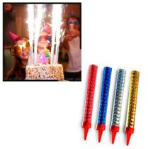 20 Pçs Vela Fontana Indoor Foguinho para Champagne, Festas, Bolos e Muito Mais