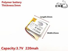 20 Peça 502525 220mah 5mmx25mmx25mm 2 Fios 3,7v - 20 Peça 502525 220mah 5mmx25mmx25mm 2 Fios 3,7v -