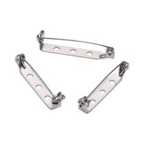 20 Peças De Base Para Broche Com Clipe, 20-38mm, Suporte De Broche Com Trava De Segurança Para