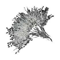 20 Peças De Hastes De Flores De Acrílico Com Gotas De Cristal, Enfeites De Galhos Para Artesanato De 20 Peças De Hastes De Flores De Acrílico Com Gotas De Cristal, Enfeites De Galhos Para Artesanato De