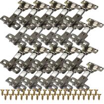 20 Peças - Dobradiça Para Armario Curva De 26mm