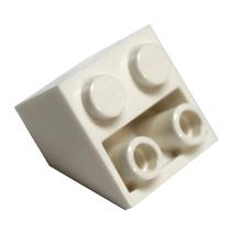 20 Peças LEGO 2x2 Brancas - Inclinadas Invertidas - Para Construção