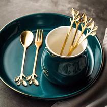 20 Peças Talheres Criativos De Aço Inoxidável Dourado Garfo De Frutas Aperitivo Lanche Sobremesa De Cozinha