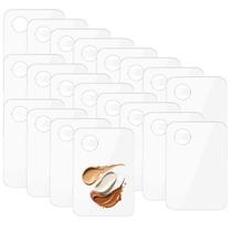 20 Placa Acrílico Para Maquiagem Retangular De Mão Mistura Base Corretivo