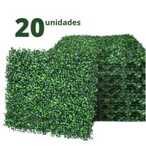 20 Placa De Grama Buchinho Artificial (40x60cm) Muro Inglês Vertical - Vai de Tech