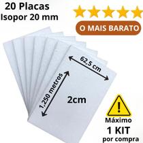 20 Placas de Isopor 20mm 100cm x 50cm x 2cm Forro COMPRAR 01 KIT POR VEZ 20 Placas de Isopor 20mm 100cm x 50cm x 2cm Forro COMPRAR 01 KIT POR VEZ