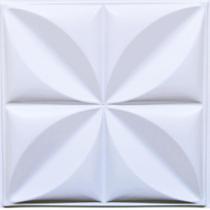 20 Placas de Revestimento 3D Floral PVC Relevo 50x50cm