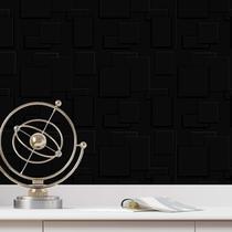 20 Placas PVC 3d Revestimento de Parede Decorativa Cadre Alto relevo Preto Quarto Sala Cozinha 25cm x 25cm