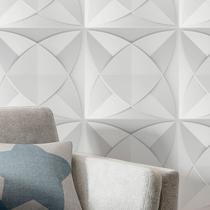 20 Placas PVC 3d Revestimento de Parede Decorativa Dakar Alto relevo Quarto Sala Cozinha 25cm x 25cm