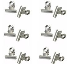 20 Presilhas Curvatura C Inox Tips De Fibra Gel Porcelana