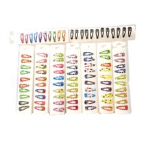 20 Presilhas De Cabelo Tic Tac pequeno 3cm Sortido Infantil