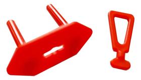 20 Protetor Tomada Bebe Segurança Contra Choque +Chave Verm