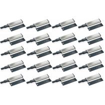 20 Pulsador Tip-on Fecho Toque Magnético Metálico Porta Gaveta Móveis