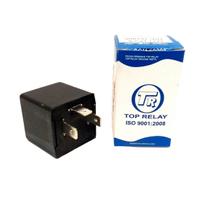 20 Relé Pisca Trp 107000 12v 3 Terminais Sem Suporte Para Fixação Mini Pisca Carro Moto Quadrado Auxiliar Universal Pino