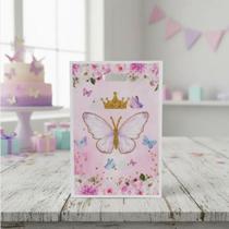 20 Sacolinhas para Lembrancinhas Brindes Festa Aniversário Borboletas Rosa Mod2 20 Sacolinhas para Lembrancinhas Brindes Festa Aniversário Borboletas Rosa Mod2