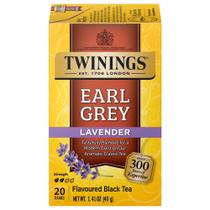20 sacos de chá Twinings Earl Grey Lavender Black (pacote com 6) 20 sacos de chá Twinings Earl Grey Lavender Black (pacote com 6)