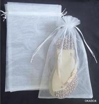 20 Sacos Organza Saquinho P/ Chinelo Medida 20x35cm 20 Sacos Organza Saquinho P/ Chinelo Medida 20x35cm