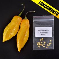 20 Sementes Bhut Jolokia YELLOW AMARELA CÍTRICA A 3ª Mais Forte Do Mundo Verdadeiras De Assan Índia - VICIADO EM PIMENTAS