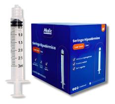 20 Seringa 3ml Luer Lock Medix Sem Agulha 3 Ml 20 Seringa 3ml Luer Lock Medix Sem Agulha 3 Ml