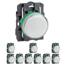 20 Sinaleiro Ø22mm Plástico P/ Lâmpada Ba9s Branco até 250V Schneider