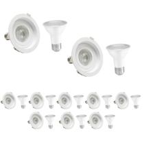 20 Spot Embutir Recuo Par20 + 1 Lâmpada PAR20 LED 6W 4000K 20 Spot Embutir Recuo Par20 + 1 Lâmpada PAR20 LED 6W 4000K
