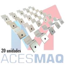 20 Suporte Cadeirinha Grapa Zincada 20 X 20 Peças Toldo Fixo Cabana 20 Suporte Cadeirinha Grapa Zincada 20 X 20 Peças Toldo Fixo Cabana