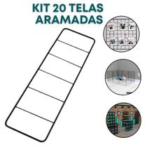 20 Tela Aramada 10x30cm Mural Criativo Fotos Inspirações Mood Board Organização