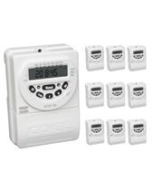 20 Timer Temporizador Digital Branco 100-240vca Rtst20 Coel